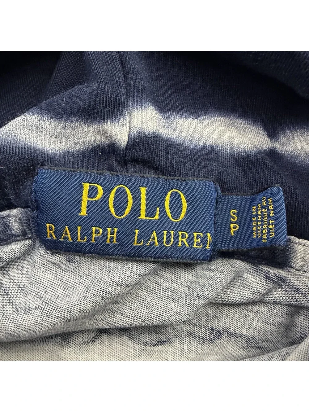 Polo Ralph Lauren Hooded Sweatshirt Men’s Size Small Lightweight Blue White